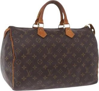 Louis Vuitton Pre-owned Hand Bag - Dames - Vintage Handtas - Bruin - ONE Size - Leer - Vintage