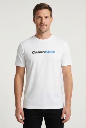 Calvin Klein Jeans T-Shirt CALVIN KLEIN JEANS JEANS GRAPHICS, Herren, Gr. XXL, hellwei&szlig;, Web, Obermaterial: 100% Baumwolle, unifarben, regular fit normal, Rundhals, eing