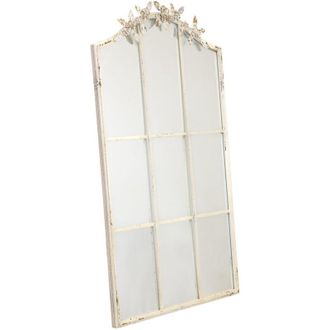 Wanderlust Deco Espejo De Pared De Metal Acabado Envejecido 60x5x112