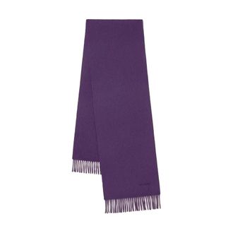 Mulberry Kleine effen sjaal - Dames - Accessoires - Paars - Maat: ONE Size Wol