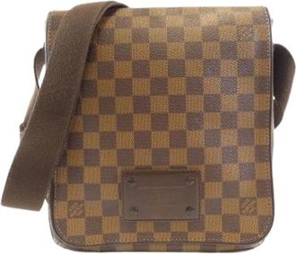 Louis Vuitton Pre-owned Cross Body Bags, female, Brown, Size: ONE SIZE Pre-owned Canvas Cross Body Bag