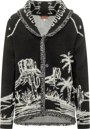 Alanui Omslag Cardigan - Heren - Vesten - Zwart - L - Truien & Vesten