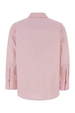 Jil Sander Womens Pastel Pink Poplin Shirt Candypink Cotone Camicie