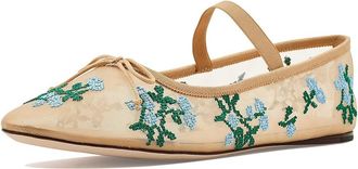 Loeffler Randall Leonie Womens Shoes Caramel/Green/Blue : 8.5 B - Medium, Leather