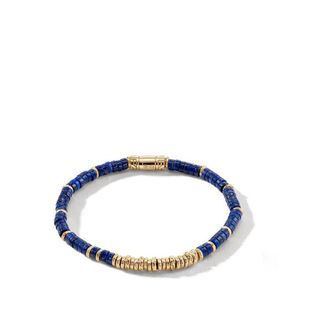 John Hardy Heishi Lapis Gold Bracelet - BUGGS900984LPZXUM