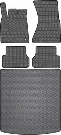 OEM Juego De Alfombrillas De Goma Para Coche Y Maletero Para Audi A6 C7 Estate (2011-2018)