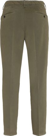 Dondup Mens Tyler Cotton Trousers Green
