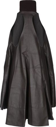 Jacquemus Womens La Petite Robe Triangle Darkbrown Abiti Dress