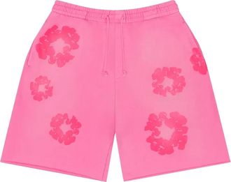 Denim Tears Shorts Mono Wreath in cotone - Rosa