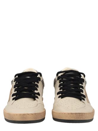 Golden Goose Ball Star Worn-In Beige Leather Sneakers