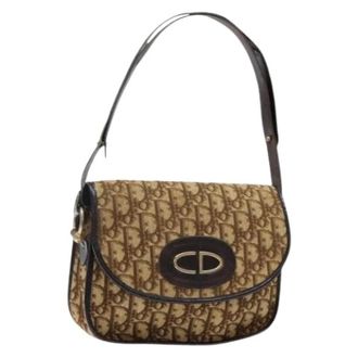 Dior Pre-owned Shoulder Bags, female, Brown, Size: ONE SIZE Pre-owned Vintage Shoulder Bag