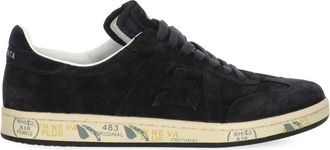 Premiata Blue Bonnie 8589 Suede Leather Low-Top Sneakers
