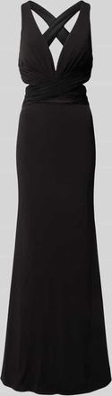 Unique Abendkleid mit Raffungen in Black, Gr&ouml;&szlig;e 32