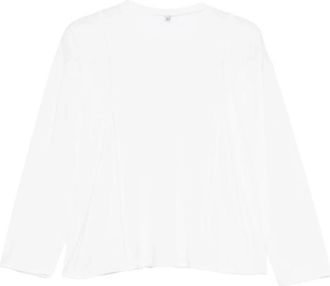 BASERANGE Mul Long Sweater - Dames - Longsleeves - Wit - L - Tops