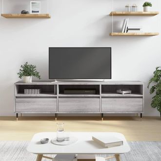 vidaXL Vidaxl - Mueble Para Tv Madera Contrachapada Gris Sonoma 150x30x44,5 Cm