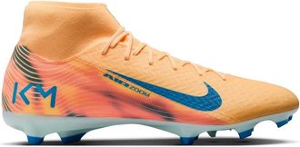 Nike Mens Superfly 10 FG Lace-Up Mid Top Boots in Melon Tint/Neo - Orange - Size UK 10.5