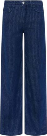 L'agence Wide Jeans - Dames - Loose Fit Jeans - Blauw - 7XL - Katoen - Jeans