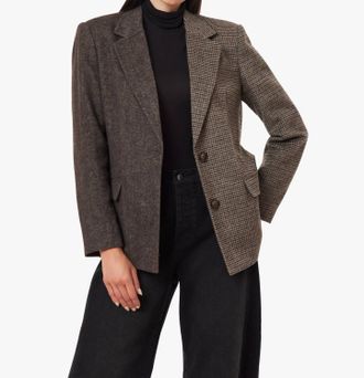 Habitual Chandi Blazer Coat In Brown