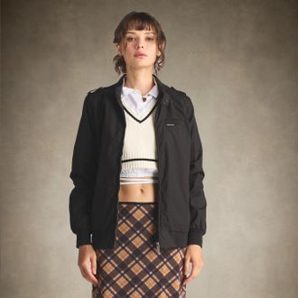 Members Only Womens Classic Iconic Racer Jacket (Slim Fit)