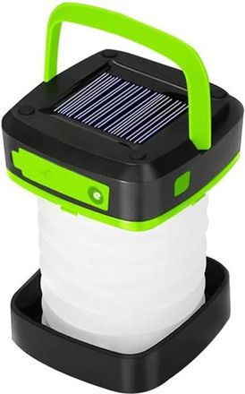 No Brand Linterna Led Para Acampar, Recargable Con Energ&iacute;a Solar Y Usb, Linterna Plegable Para Acampar En Caso De Cortes De Luz, Senderismo Nocturno Y Acampada