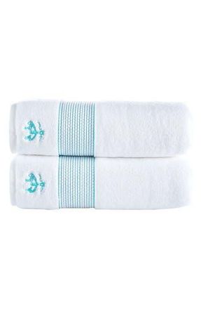Brooks Brothers 2-Piece Robe Stripe Towel Set in Sea Glass at Nordstrom Rack, Size Bath Towel