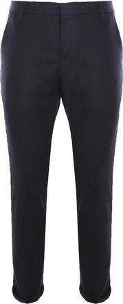 Dondup Stijlvolle Slim-fit Broek - Heren - Slim Fit Broeken - Blauw - W34 - Wol - Broeken