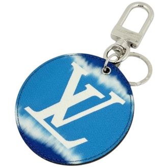 Louis Vuitton Pre-owned Keyring - Dames - Pre-owned - Blauw - Maat: ONE Size Leer