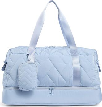 Mytagalongs Bella Puffer Duffle Bag in Sky at Nordstrom Rack