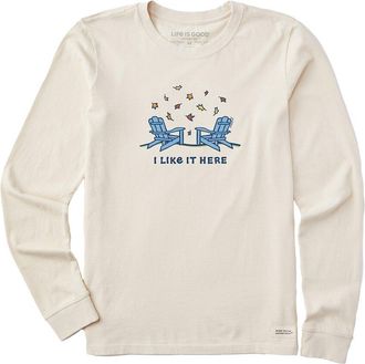 Life is good Long Sleeve Crusher T-Shirt