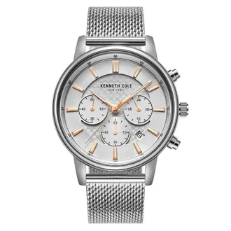 Kenneth Cole Sport Chronograph Quartz Silver Dial Mens Watch KCWGK2184704