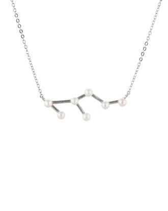 Splendid Pearls Dnu 0 Units Sold Splendid Pearls Silver 2-3Mm Pearl Zodiac Pendant Necklace