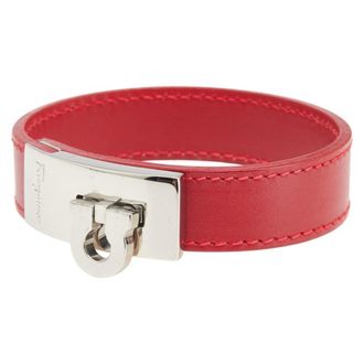 Ferragamo Color Leather Metal Charm Bracelet (Pre-Owned)