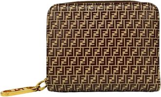 Fendi Brown Leather Wallet (Bi-Fold) (Pre-Owned)