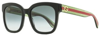 Gucci GG0034SN Square Acetate Frame Sunglasses - Black