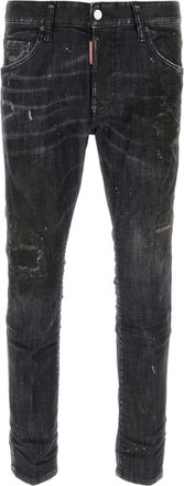 Dsquared2 Black Stretch Denim Skater Jeans