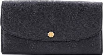 Louis Vuitton Black Monogram Empreinte Leather Emilie Wallet (Authentic Pre- Loved)