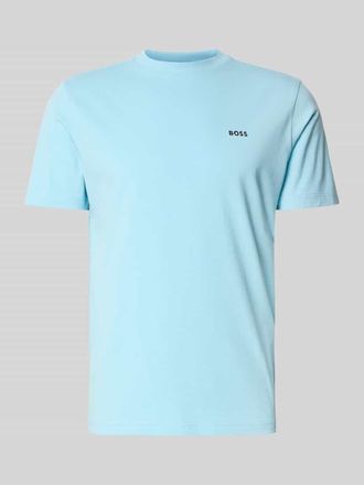 HUGO BOSS Regular Fit T-Shirt aus Baumwoll-Mix Modell TEE in Hellblau, Gr&ouml;&szlig;e S