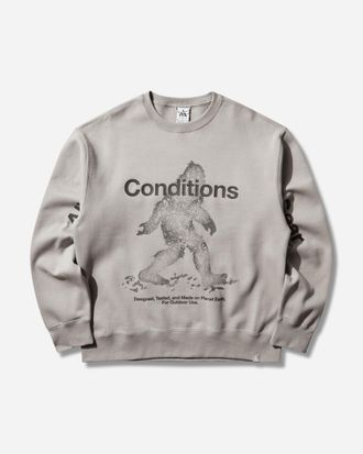 Nike Men s ACG Tuff Fleece Therma-FIT Pullover Crewneck Sweatshirt Safety Orange