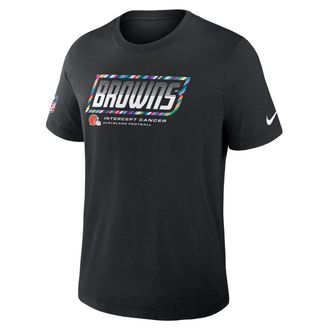 Nike Cleveland Browns Crucial Catch Sideline Nike Mens Dri-FIT NFL T-Shirt in Black | 034J00AZU8-F9R