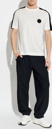 Emporio Armani T-shirt With Logo Patch, Mens, White