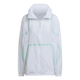 adidas (WMNS) adidas By Stella Mccartney Truepace Woven Jacket Asia Sizing White HD9121