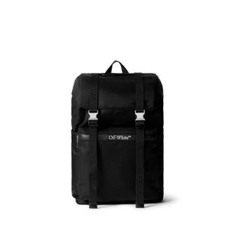 Off-white Backpacks, male, Black, Size: ONE SIZE Outdoor Nylon Backpack