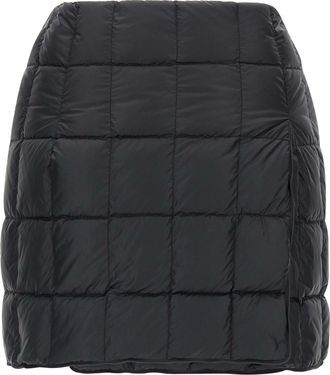 Ienki Ienki Womens Black Nylon Long Skirt