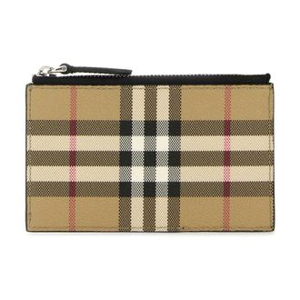 Burberry Wallets & Cardholders, male, Multicolor, Size: ONE SIZE Printed Canvas Card Holder