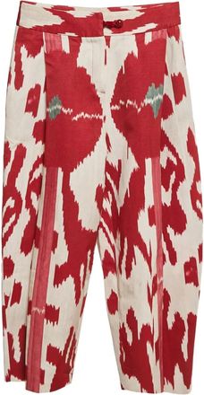 Emporio Armani Broek met print - Rood