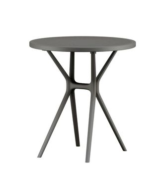 Home Heavenly Home Heavenly - Pack 2 Mesas Auxiliares Redondas Gaia, Ligeras Y Resistentes Para Interior O Exterior, Dise&ntilde;o Moderno. Color: Gris