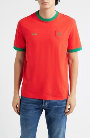 BOSS Lux Stretch Cotton Graphic T-Shirt in Portugal at Nordstrom, Size Xx-Large