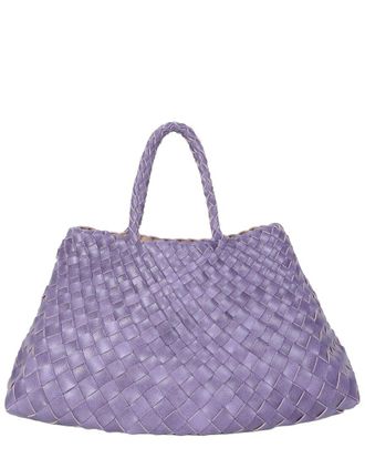 Tiffany & Fred Woven Leather Tote