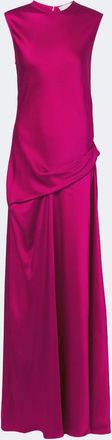 Stella McCartney Draped satin maxi dress