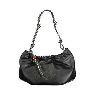 Desigual Half Logo Waverly Bag - Dames - Tassen - Zwart - Maat: ONE Size